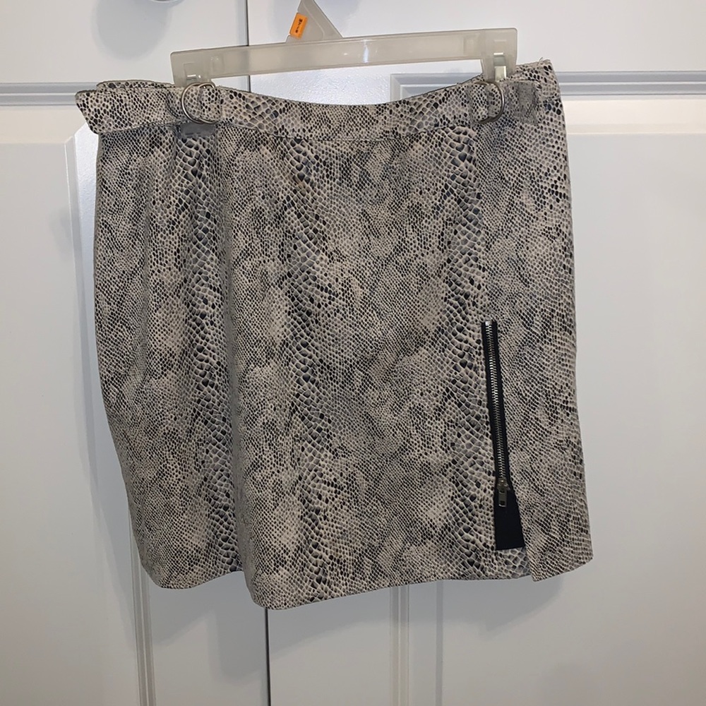 Snakeskin skirt